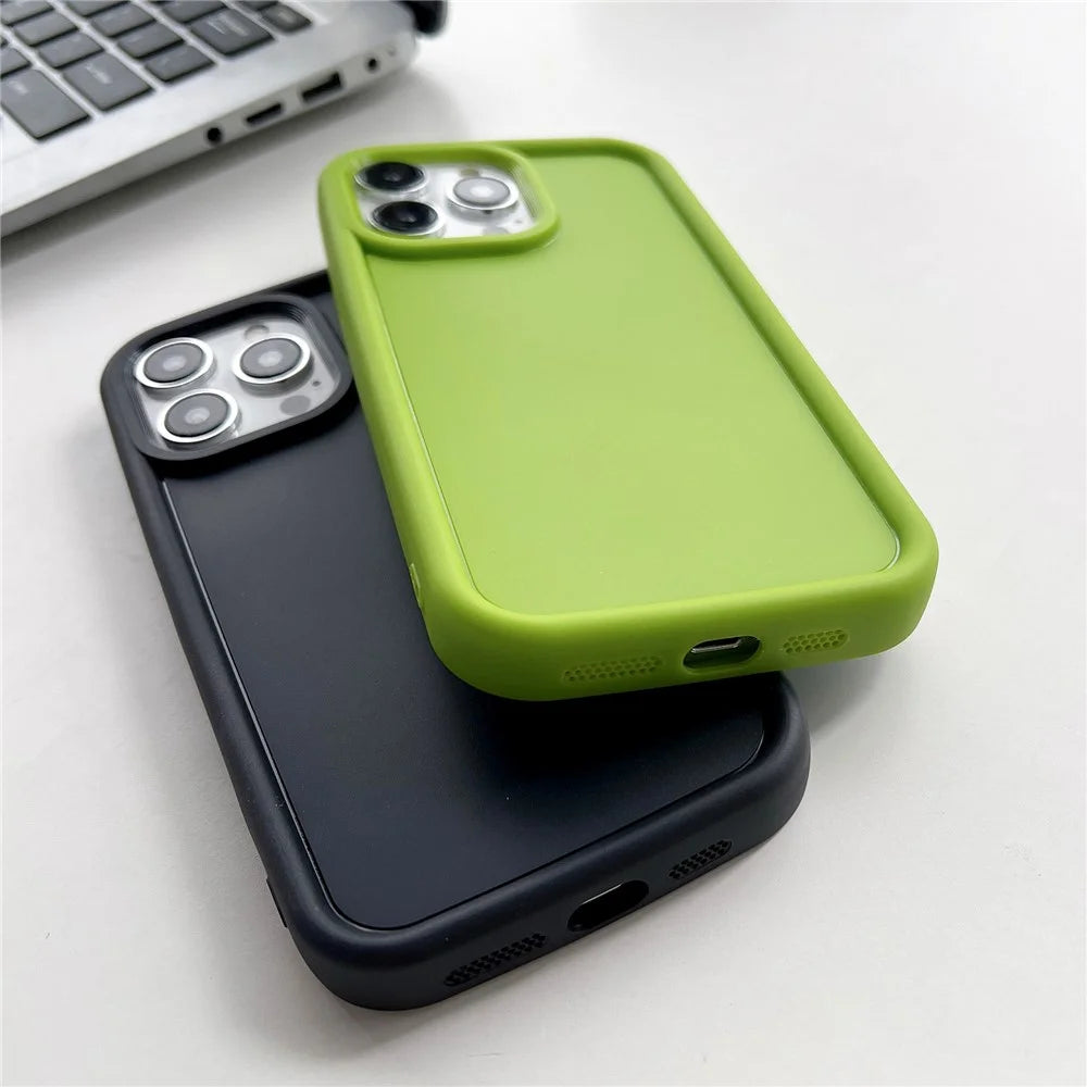 For iPhone 15 Pro Silicone Phone Case Anti-scratch Mobile Phone Back Protective Cover - White - 3
