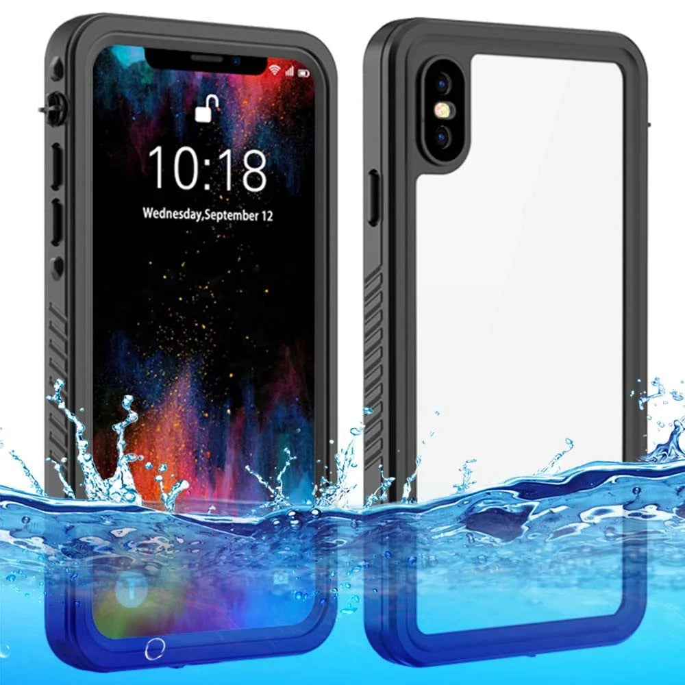 FS Series For iPhone XS Max Waterproof Diving Phone Case Underwater IP68 Full Body Dustproof Clear Cover - 1