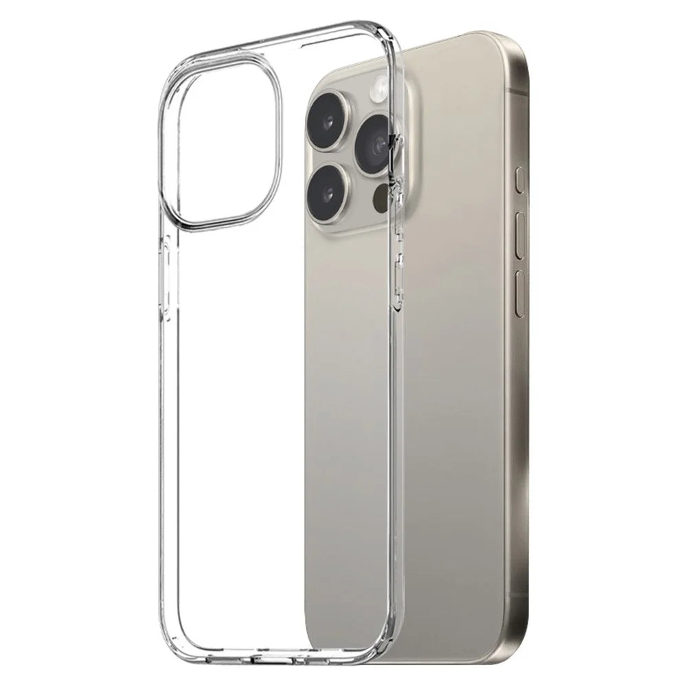 NORTHJO For iPhone 15 Pro Max Case 3 in 1 TPU Phone Cover with HD Tempered Glass Screen Protector / Camera Lens Film - 2
