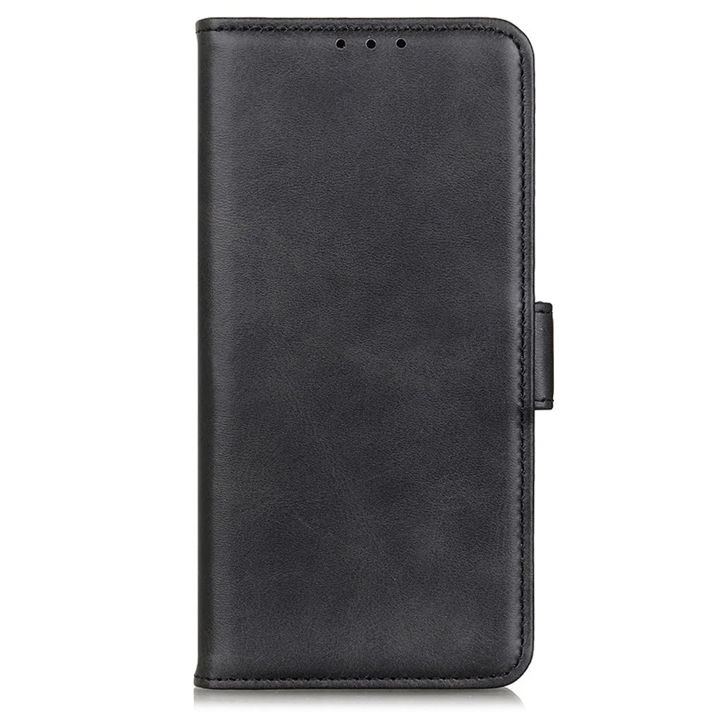 For Samsung Galaxy A05s 4G Case Leather Wallet Stand Cell Phone Cover - Black - 5
