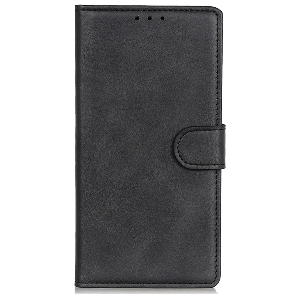 For Samsung Galaxy A05s 4G Case Magnetic Wallet Stand Leather Phone Cover - Black - 6