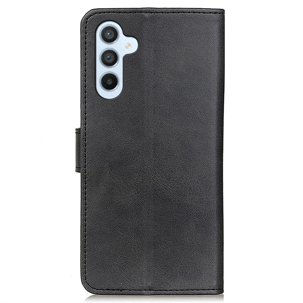For Samsung Galaxy A05s 4G Case Magnetic Wallet Stand Leather Phone Cover - Black - 7