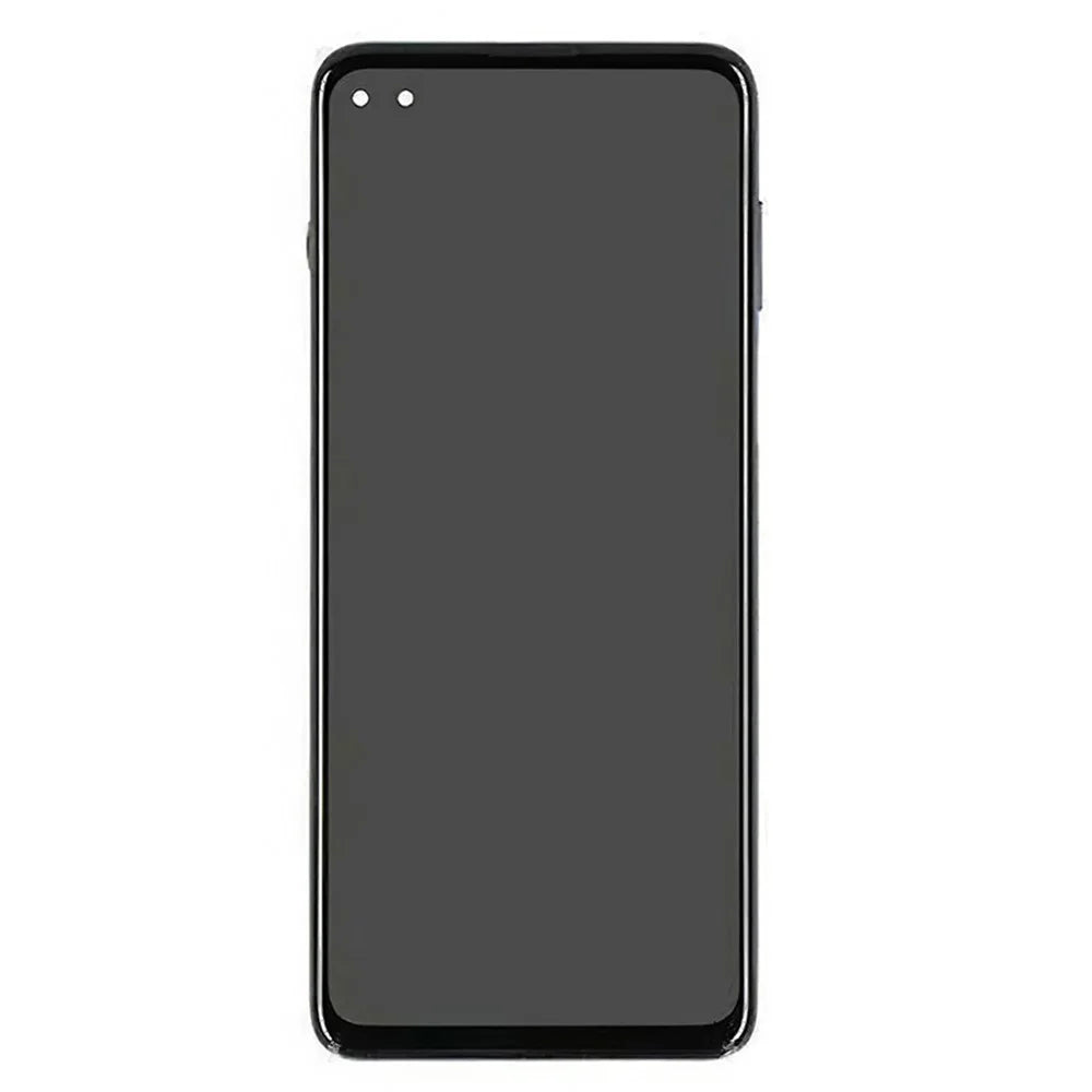 For Motorola Moto G100 Grade B LCD Screen and Digitizer Assembly + Frame Replacement Part (without Logo) - Grey - 2