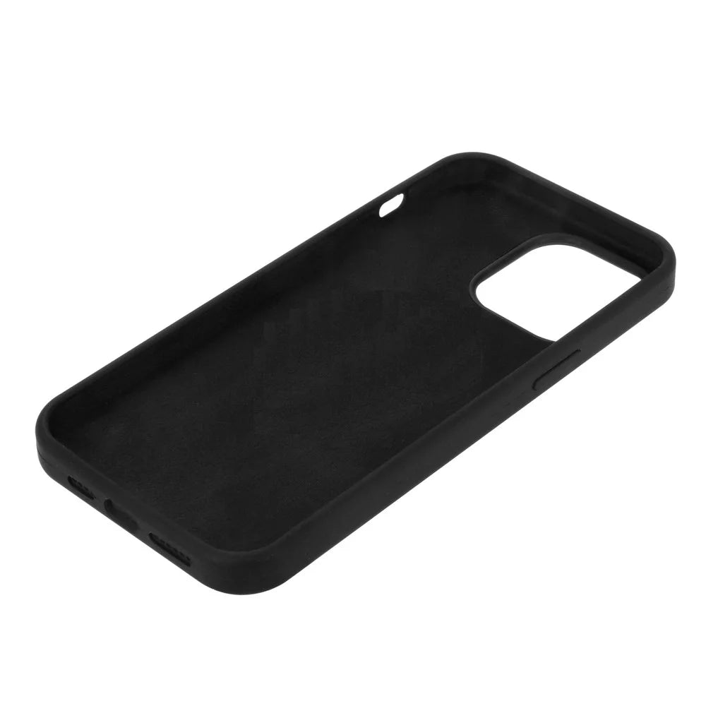 For iPhone 15 Pro Max Case Soft Shockproof Silicone Phone Cover Shell - Black - 6