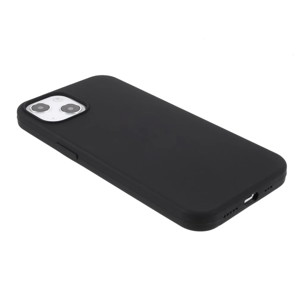 Silicone Phone Cover for iPhone 15 Plus Case Mobile Phone Back Shell Protector - Black - 4