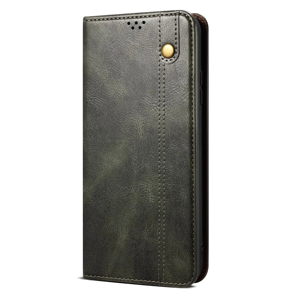 For Samsung Galaxy A05s 4G Case Mobile Phone Cover Stand Wallet TPU + PU Leather Shell - Green - 5