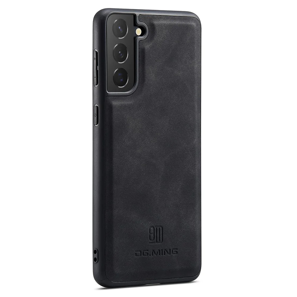 DG.MING For Samsung Galaxy S23+ Case PC+TPU+PU Anti-Scratch Phone Case - Black - 3