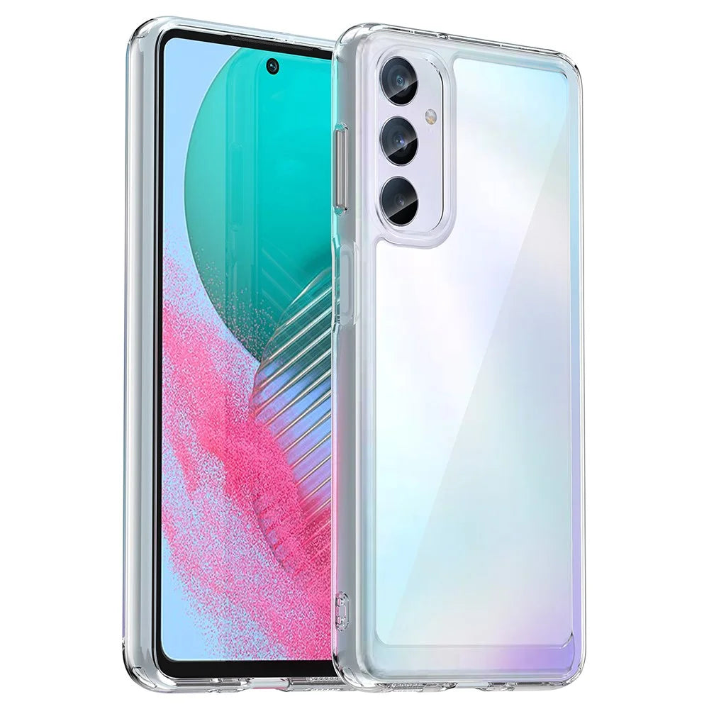 For Samsung Galaxy M54 5G / F54 5G Phone Case TPU+Acrylic Back Cover (Big Rear Lens Hole) - 1