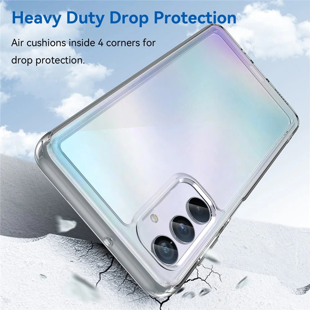 For Samsung Galaxy M54 5G / F54 5G Phone Case TPU+Acrylic Back Cover (Big Rear Lens Hole) - 3