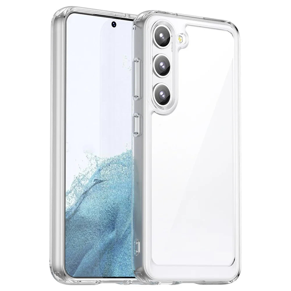 For Samsung Galaxy S23+ Case TPU+Acrylic Protective Phone Cover (Big Rear Lens Hole) - 1