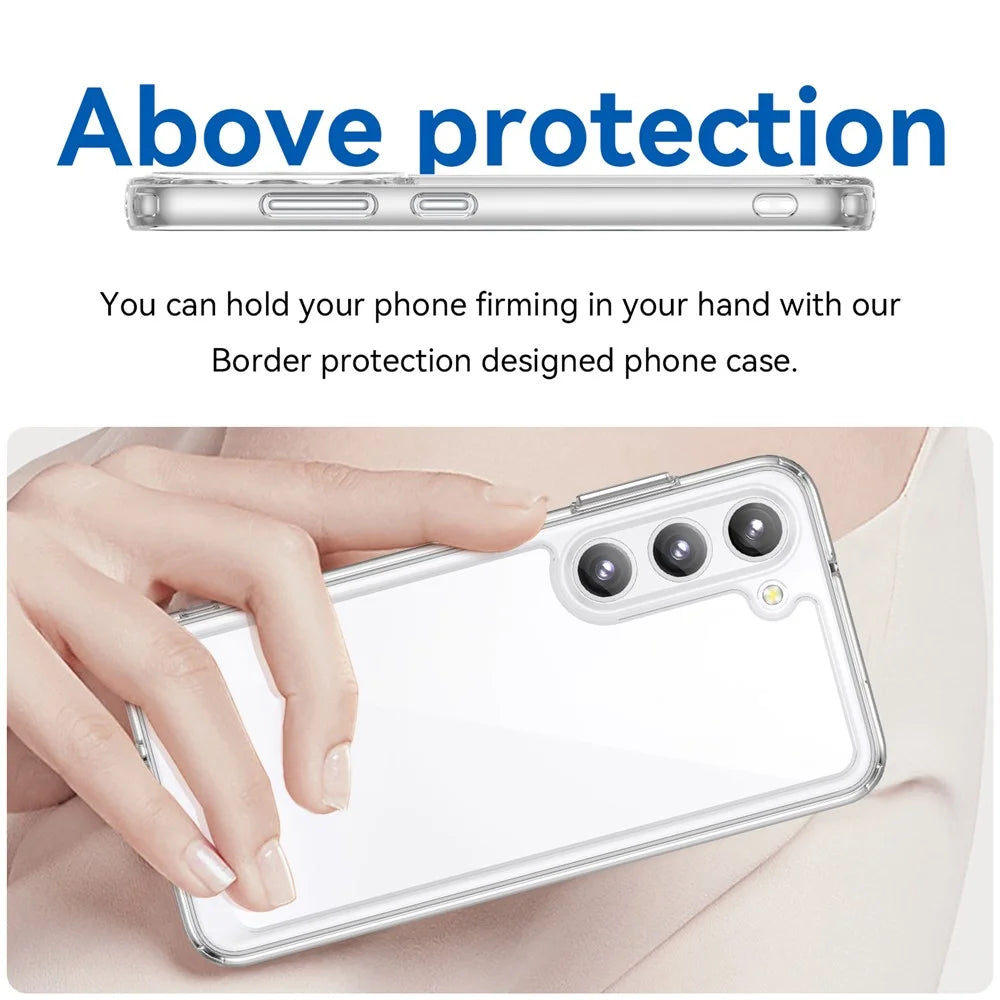 For Samsung Galaxy S23+ Case TPU+Acrylic Protective Phone Cover (Big Rear Lens Hole) - 4