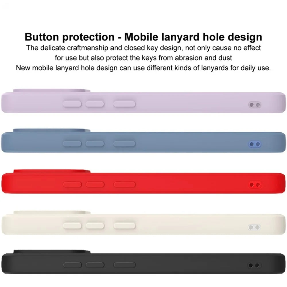 IMAK UC-4 Series for iPhone 15 Pro Case Straight Edge Flexible TPU Phone Cover - Purple - 4
