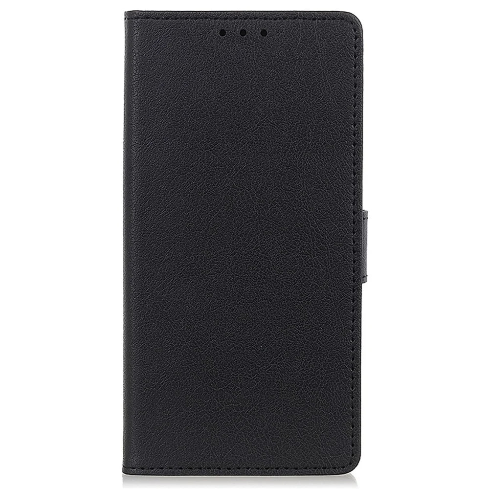 For Samsung Galaxy S24 Ultra Case PU Leather Phone Cover with Wallet Stand Function - Black - 6