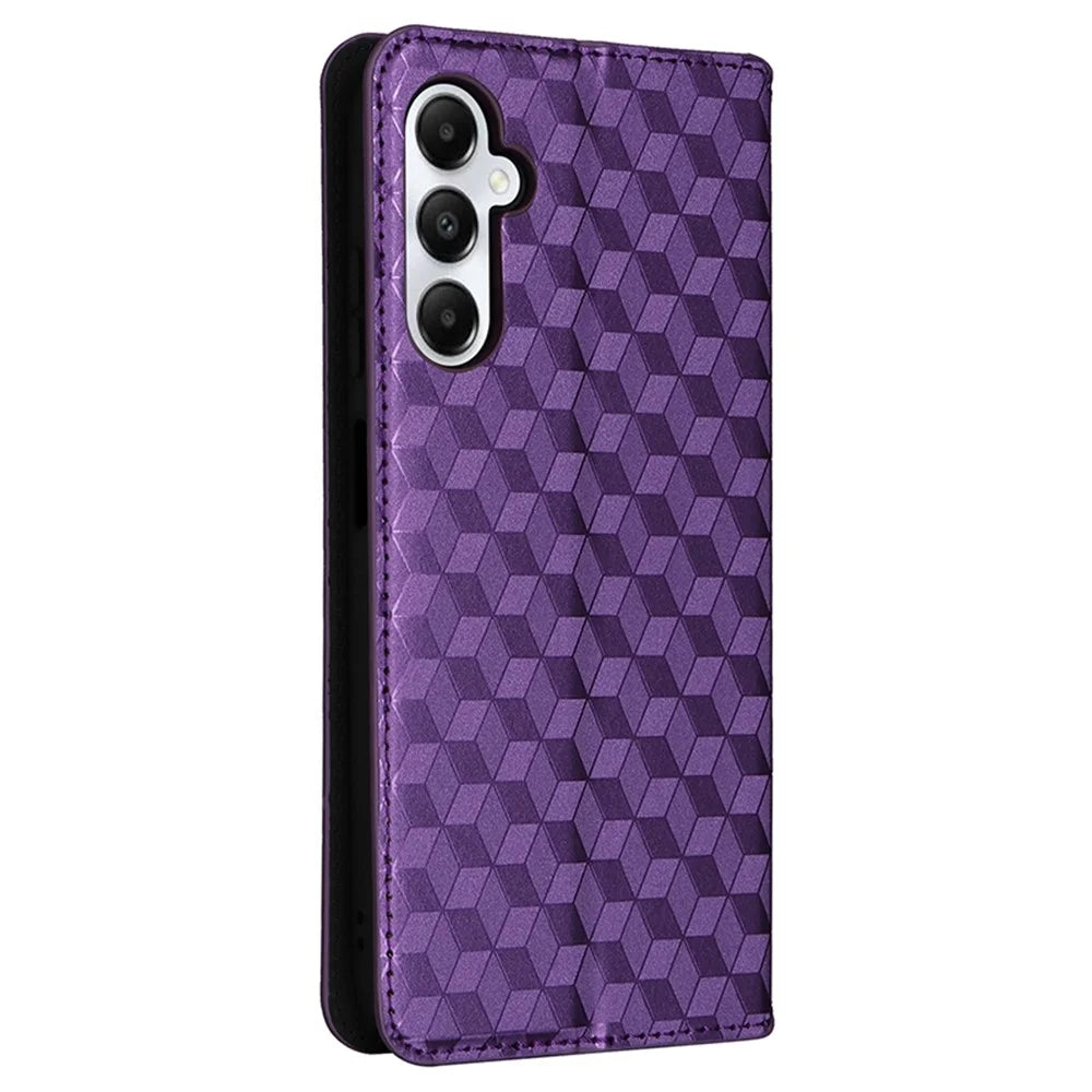 For Samsung Galaxy A05s 4G / M14 4G Case Magnetic Closing Leather Wallet Cover - Purple - 6