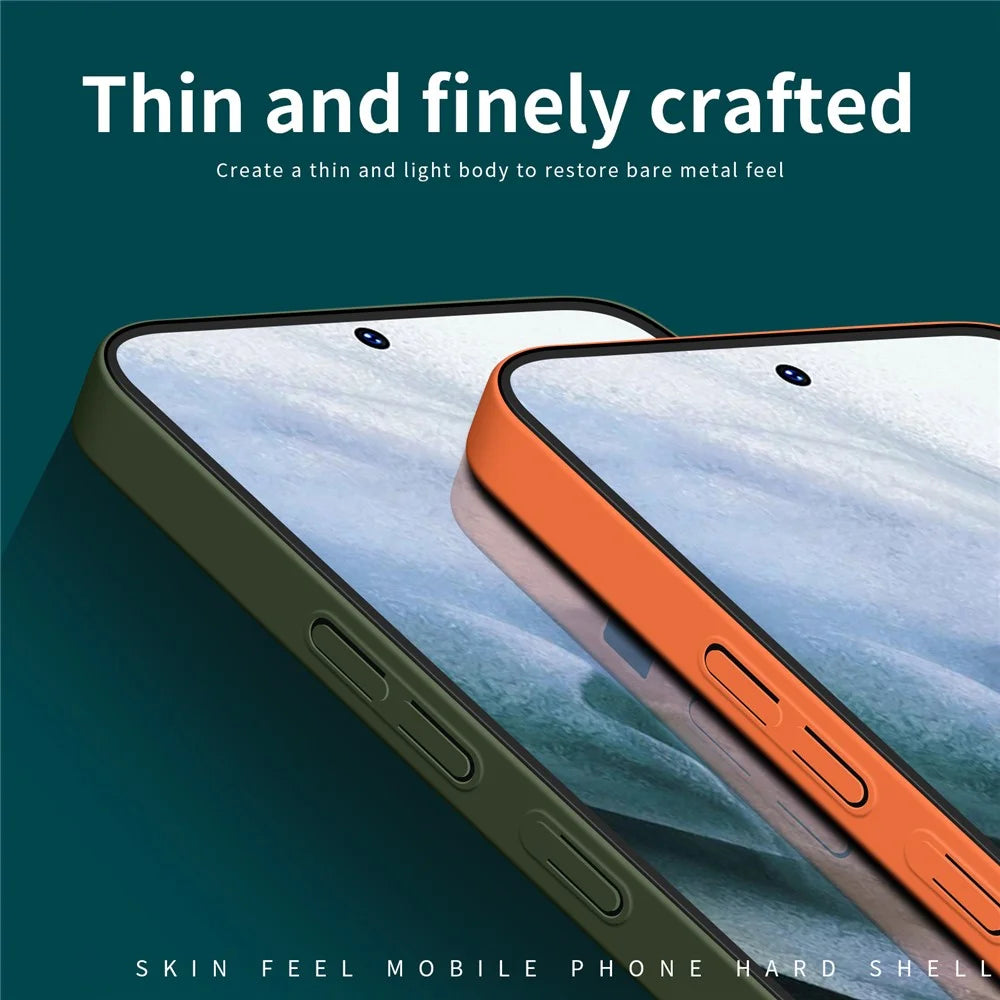 MOFI JK Qin Series For Samsung Galaxy S23 Case Matte Skin-touch Phone Cover - Orange - 6
