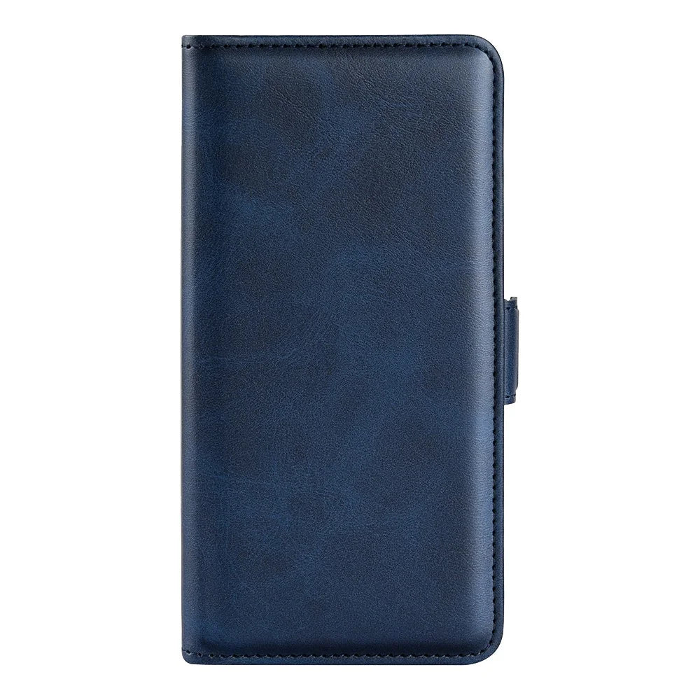 For Samsung Galaxy A05 4G Case Scratch Resistant Leather Wallet Stand Cellphone Cover - Blue - 5