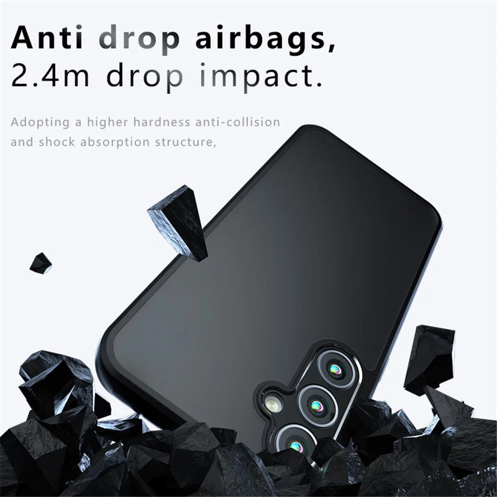 For Samsung Galaxy S23 FE Case PC+TPU Anti-fall Matte Phone Cover - 2