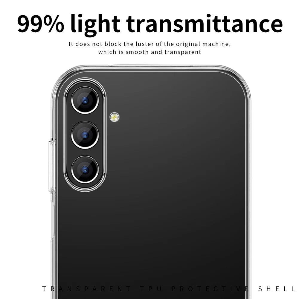 MOFI For Samsung Galaxy S24+ Case Slim-Fit Cover Transparent TPU Phone Shell - 7