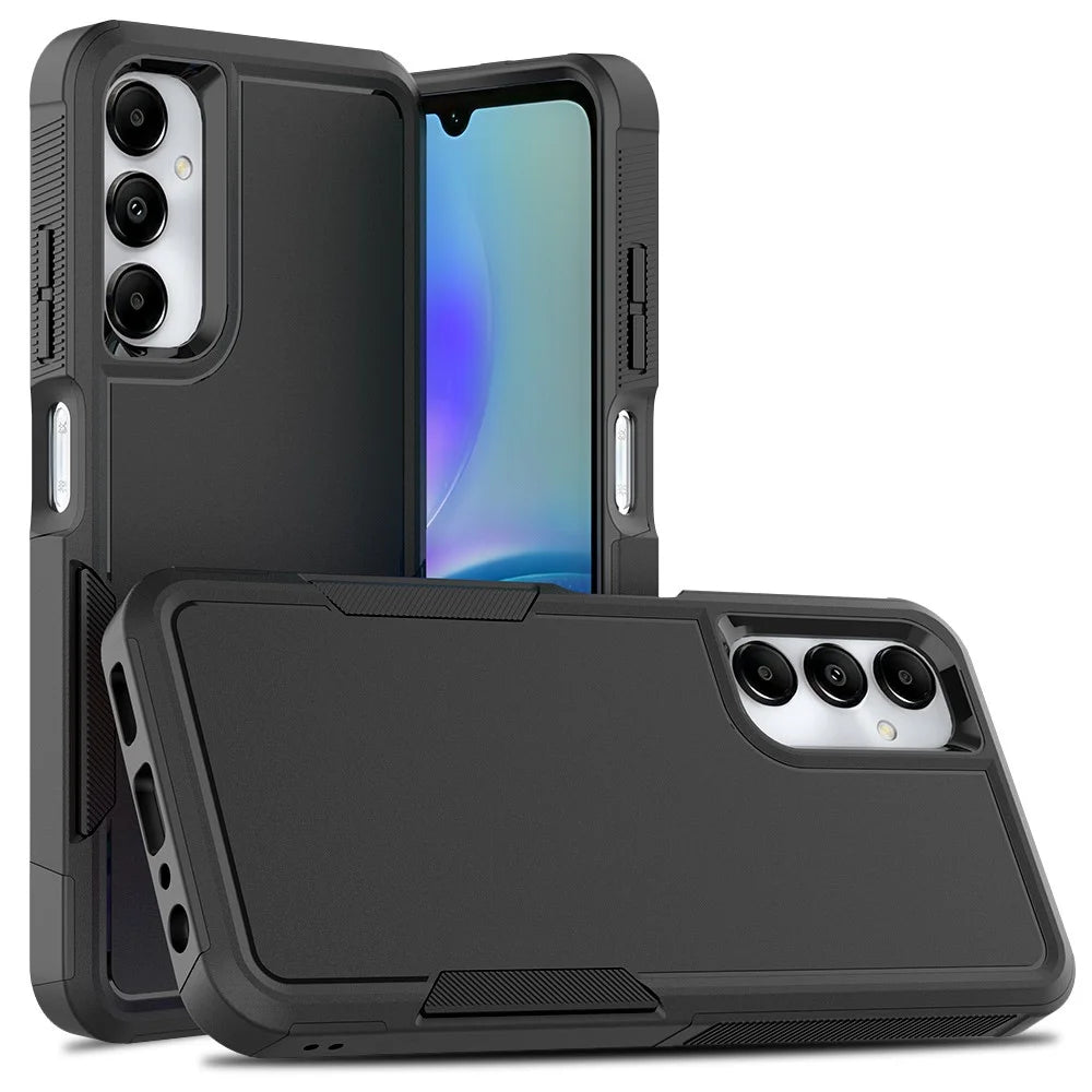 Anti-Drop Phone Case for Samsung Galaxy A05s 4G Case Hard PC+Soft TPU Shockproof Phone Cover - Black - 1