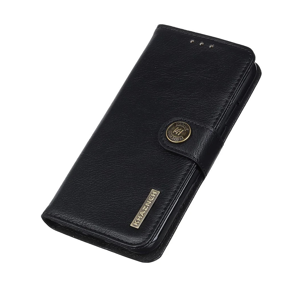 KHAZNEH For Google Pixel 8a Case Stand Wallet Anti-drop Phone Cover - Black - 5