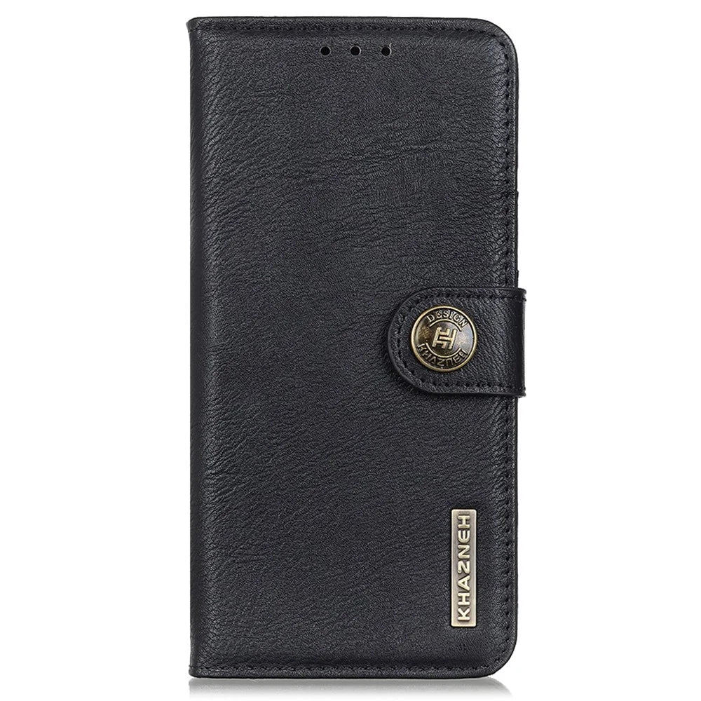 KHAZNEH For Google Pixel 8a Case Stand Wallet Anti-drop Phone Cover - Black - 7