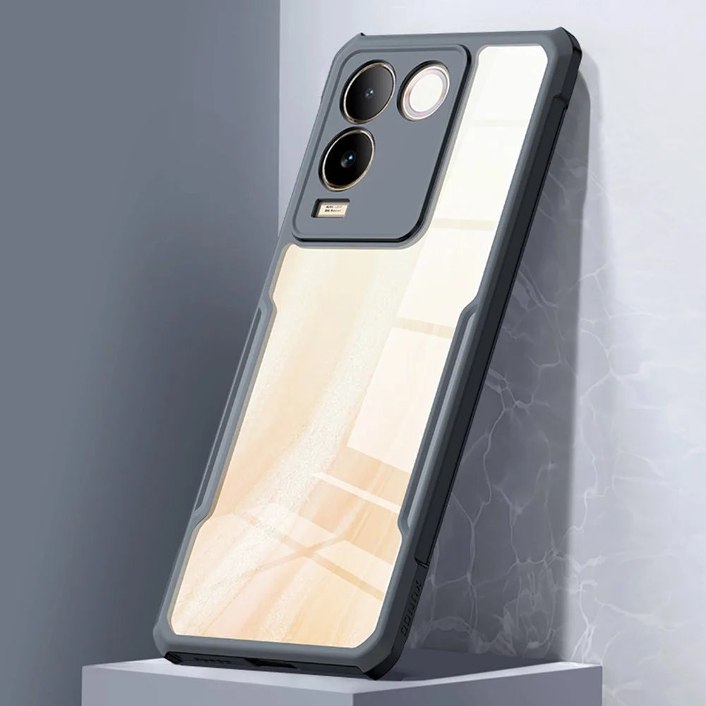 XUNDD For vivo S17e 5G Phone Case Anti-Scratch Acrylic+TPU Slim-Fit Phone Protector - 2