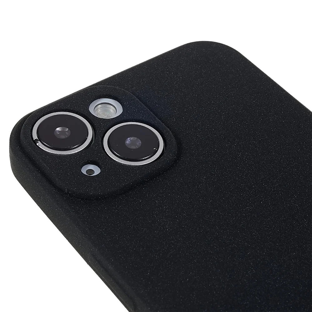 For iPhone 15 Plus Case TPU Anti-scratch Double-Sided Matte Phone Protector - Black - 7