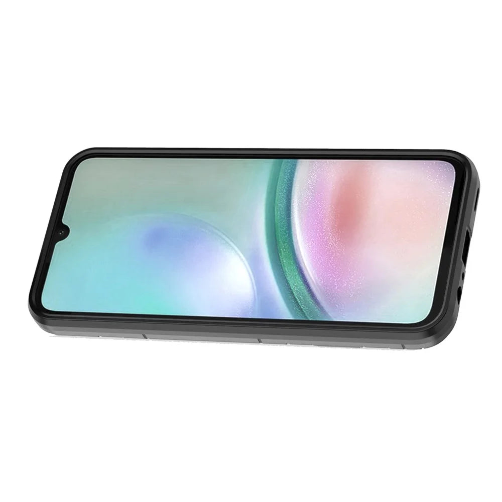 For Samsung Galaxy A15 4G Kickstand Case Ring Holder Cell Phone Cover - Black - 2