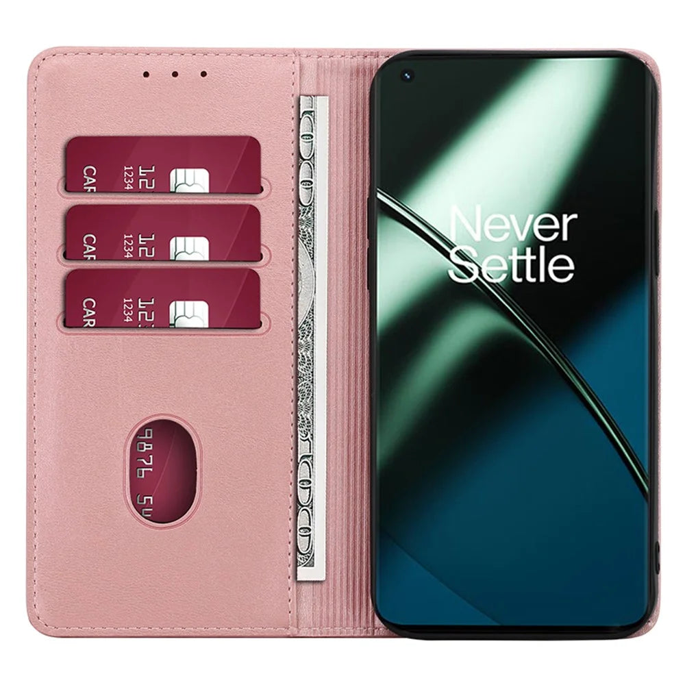 For OnePlus Nord CE3 5G Case Shockproof Leather Phone Cover - Rose Gold - 2