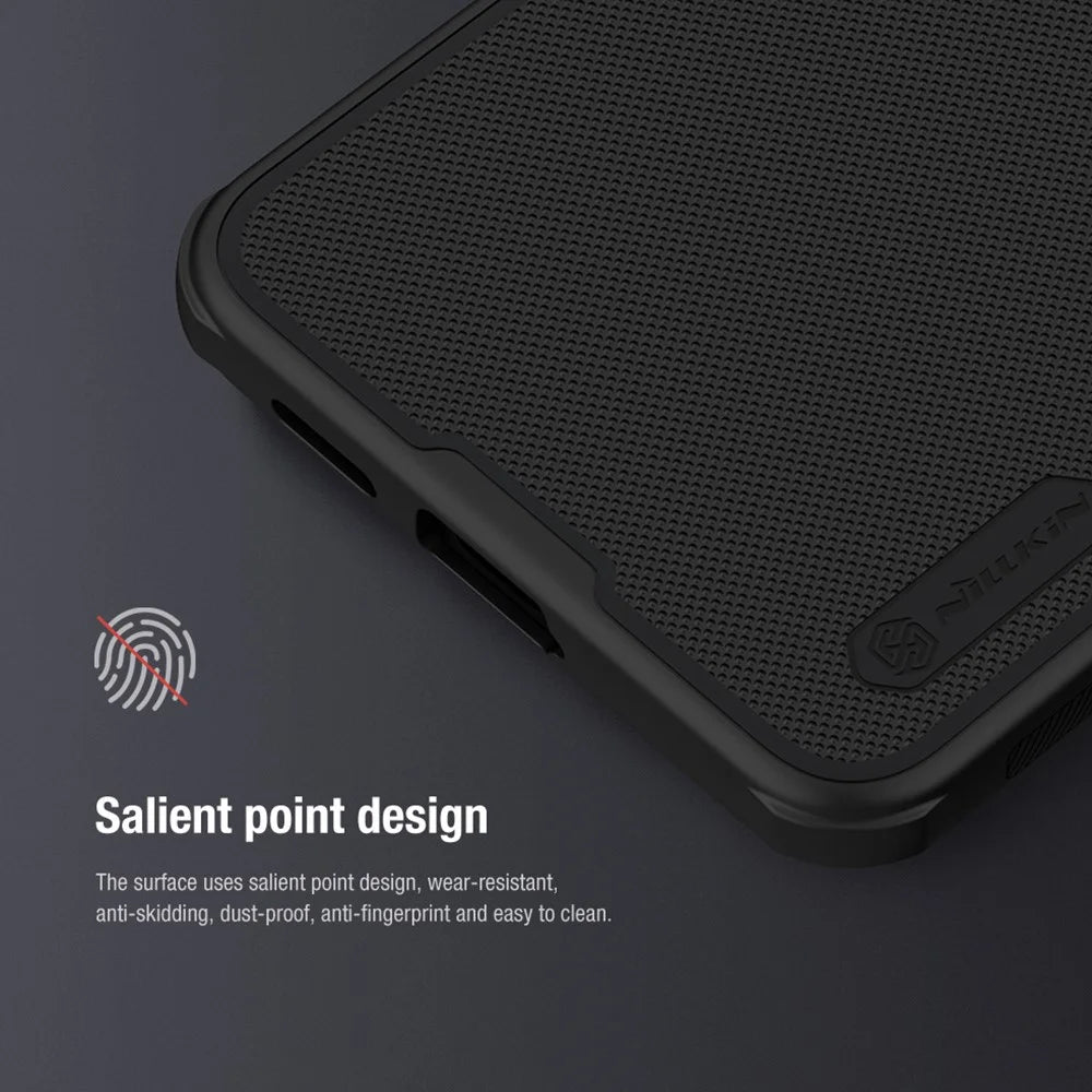 NILLKIN Super Frosted Shield Pro for Samsung Galaxy S24+ Case Cell Phone PC+TPU Protector Cover - Red - 6
