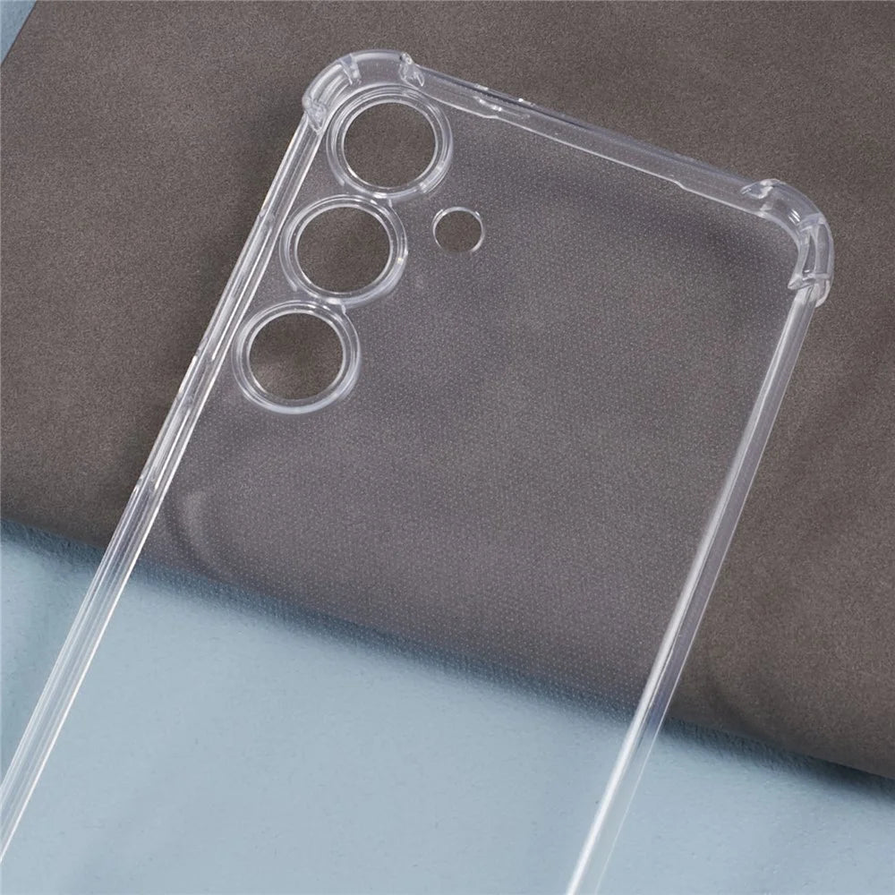 For Samsung Galaxy S24+ Case Enhanced Four Corner Clear Phone TPU Cover - 5