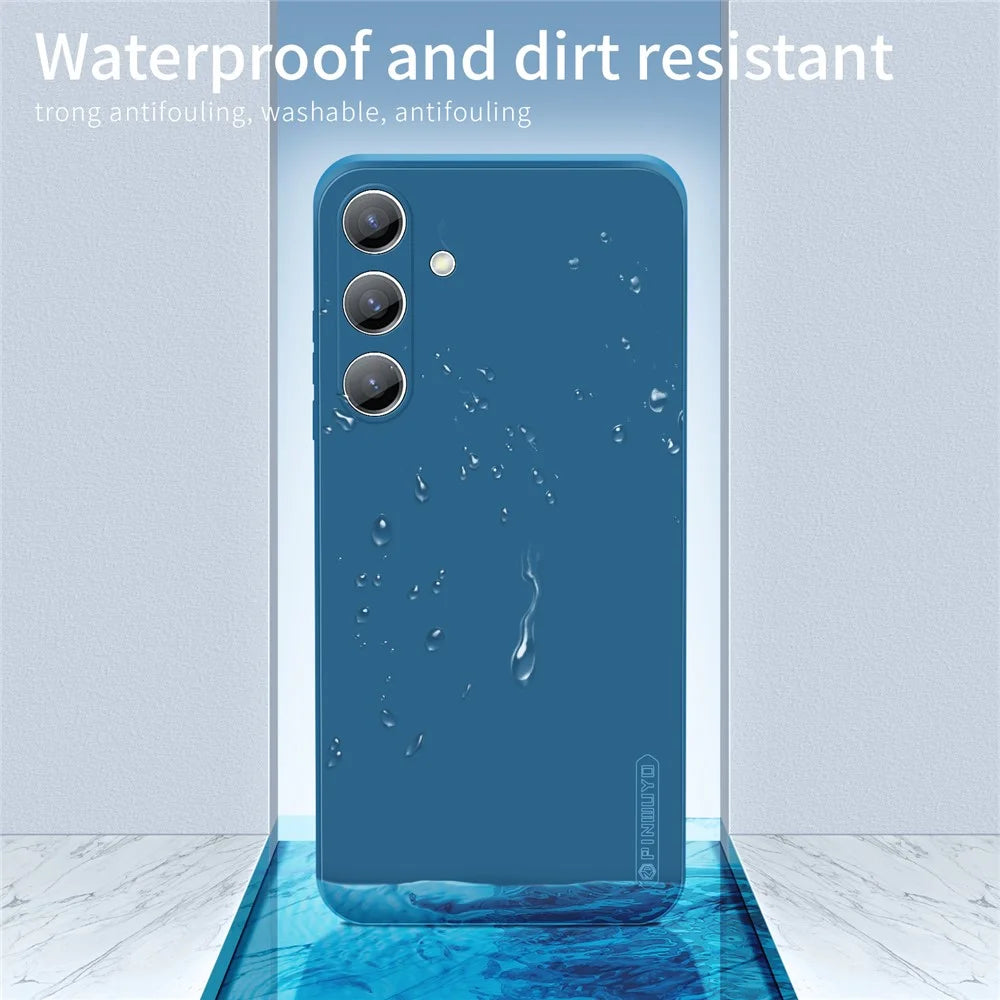 PINWUYO JK Touching Series for Samsung Galaxy S24 Phone Case Drop-proof TPU Protective Cover - Black - 7