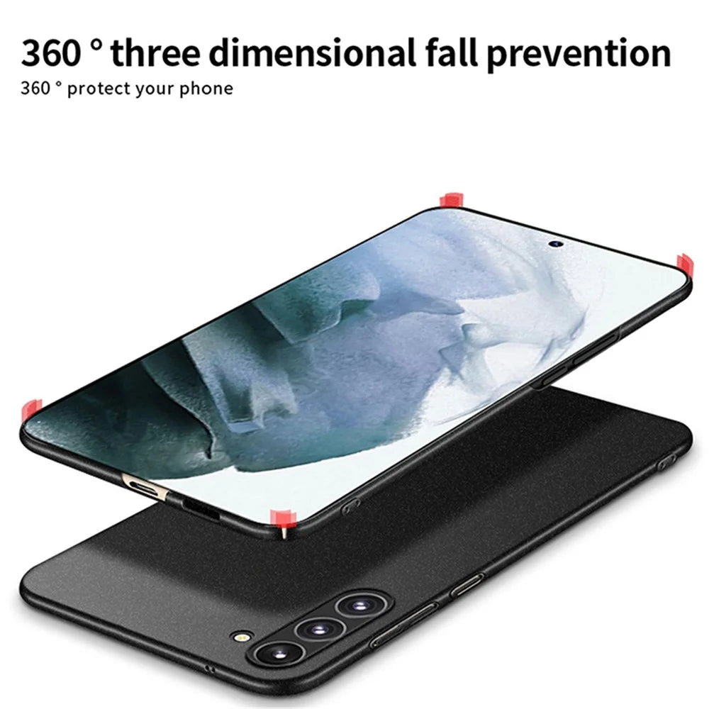 MOFI Shield Matte Series for Samsung Galaxy S24 Phone Case PC Shockproof Slim Cover - Grey - 6