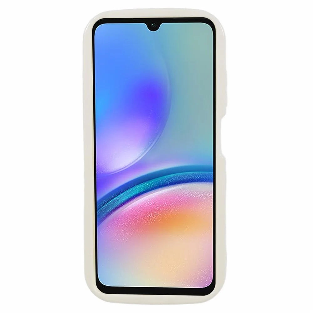 YX Series For Samsung Galaxy A05s 4G Case Wave Shape TPU Precise Cutout Phone Shell - White - 2