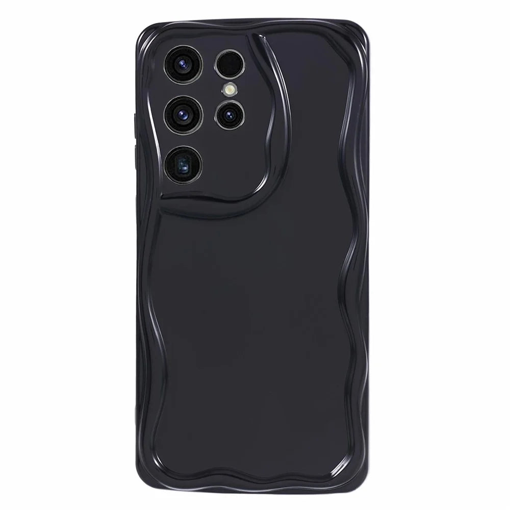 YX Series For Samsung Galaxy S22 Ultra 5G Case Precise Cutout Drop-proof TPU Phone Back Protector - Black - 1