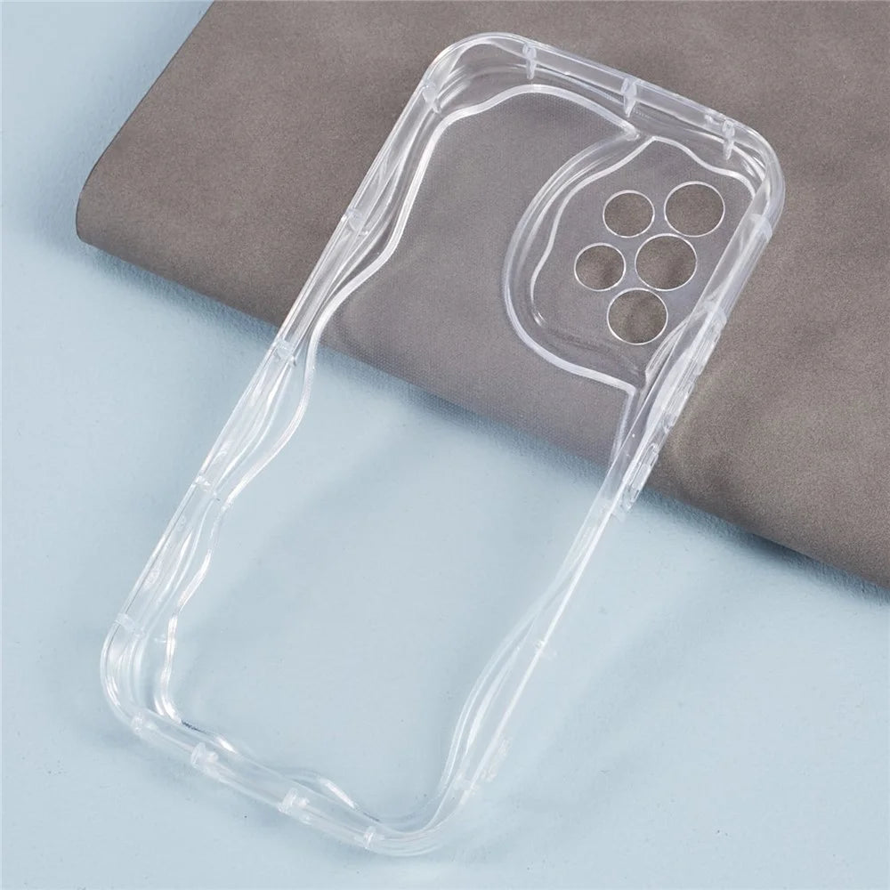 YX Series For Samsung Galaxy A33 5G TPU Case Curly Wave Frame Phone Cover (Precise Cutout) - Transparent - 3