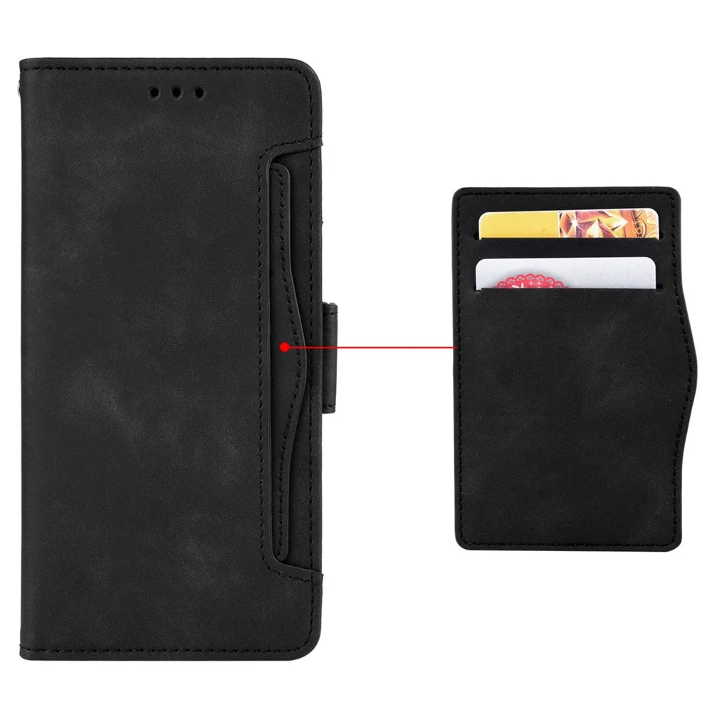 For TECNO Spark Go 2024 4G BG6 / Spark 20C BG7 / Pop 8 Leather Case Wallet Stand Phone Cover - Black - 5