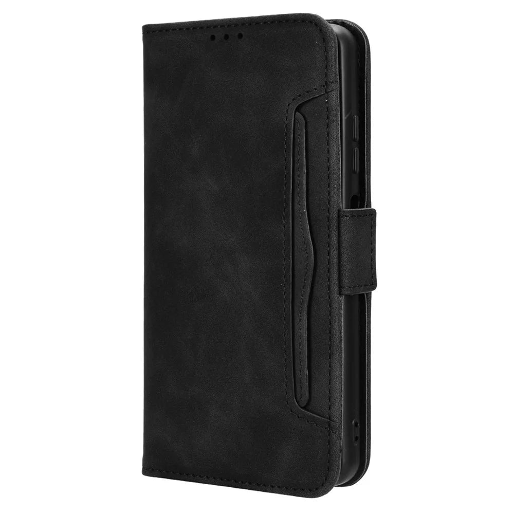 For TECNO Spark Go 2024 4G BG6 / Spark 20C BG7 / Pop 8 Leather Case Wallet Stand Phone Cover - Black - 6