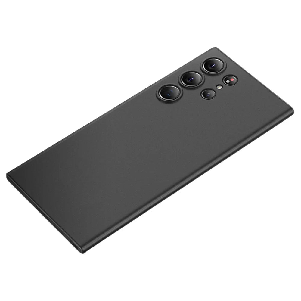 X-LEVEL For Samsung Galaxy S24 Ultra PP Phone Case Matte Finish Slim Cover - Black - 1