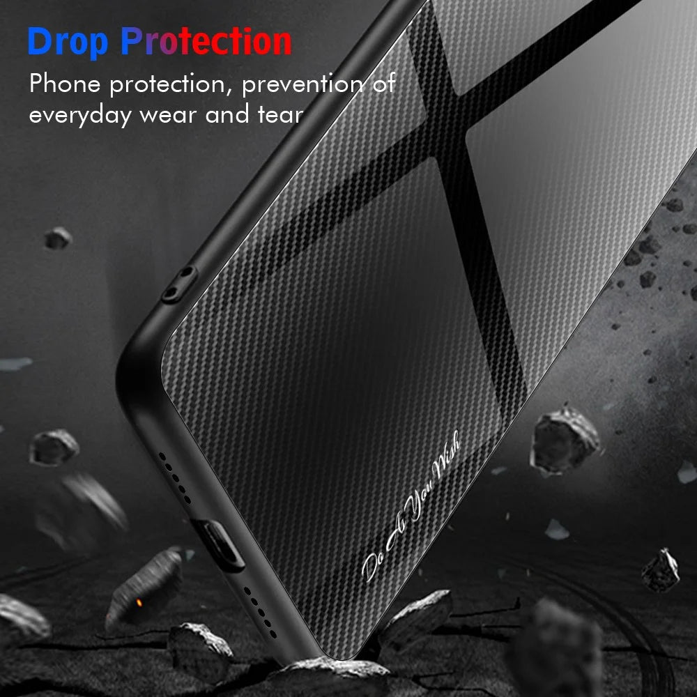 For Samsung Galaxy S24+ Case TPU + Tempered Glass Shell Anti-Scratch Cell Phone Cover - Black - 2