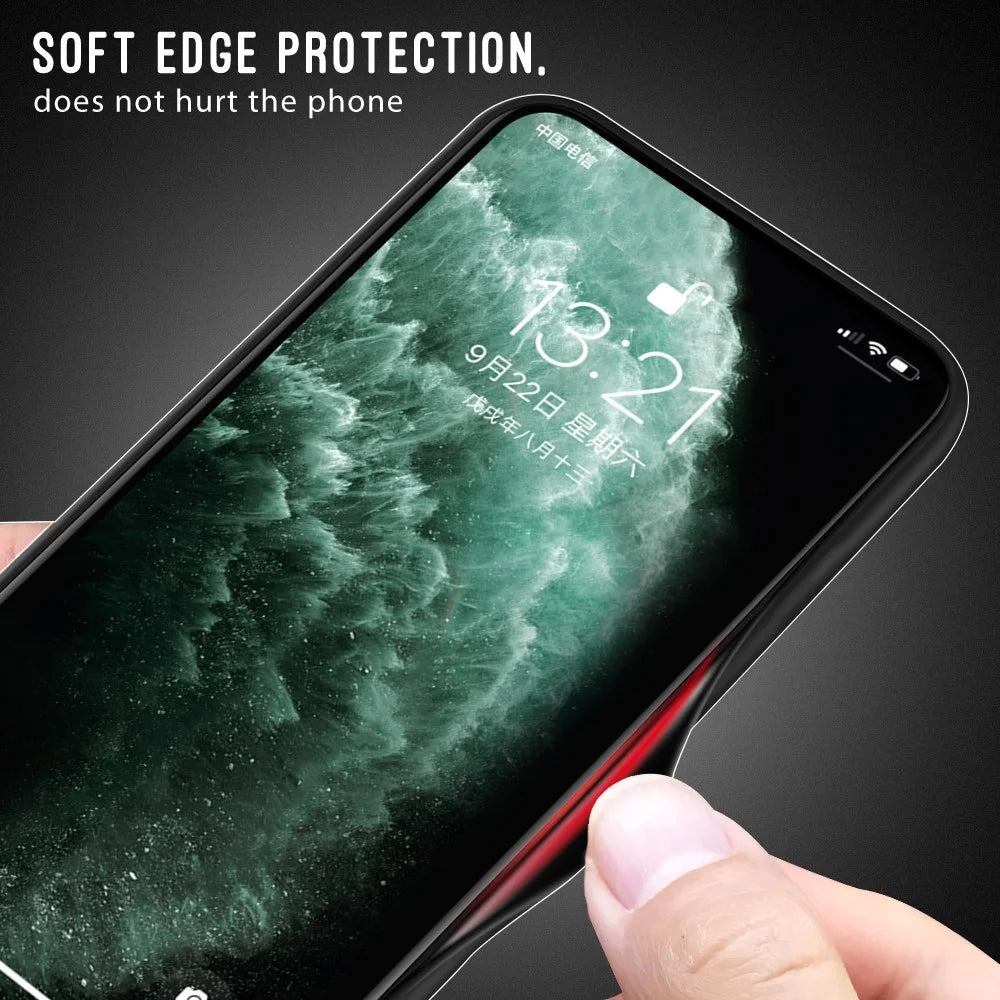 Phone Cover for Samsung Galaxy S24 Tempered Glass + TPU Phone Case Slim-Fit Shell - Black - 7