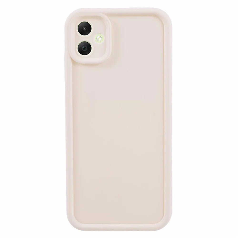 For Samsung Galaxy A05 4G Case TPU Concave Lens Protection Smart Phone Back Cover - Beige - 1