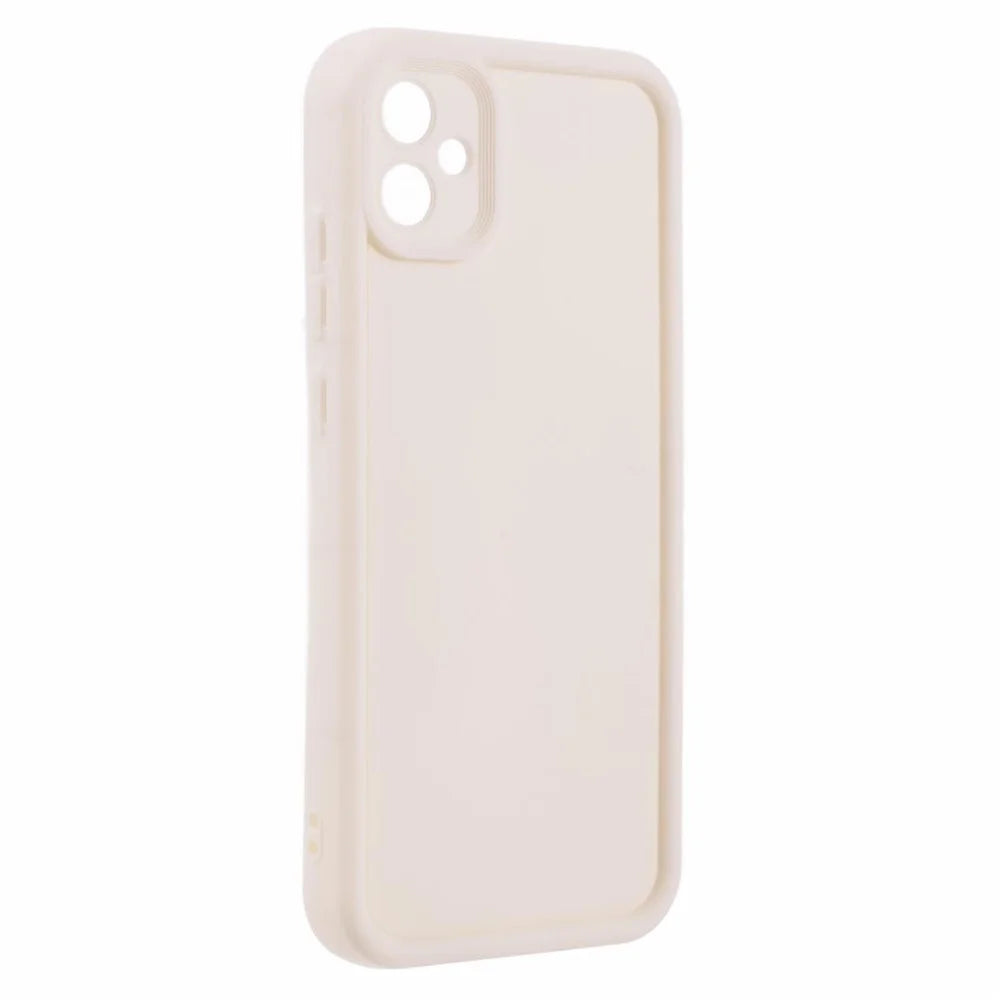 For Samsung Galaxy A04e 4G / M04 4G / F04 4G Case Soft TPU Matte Phone Back Cover - Beige - 3