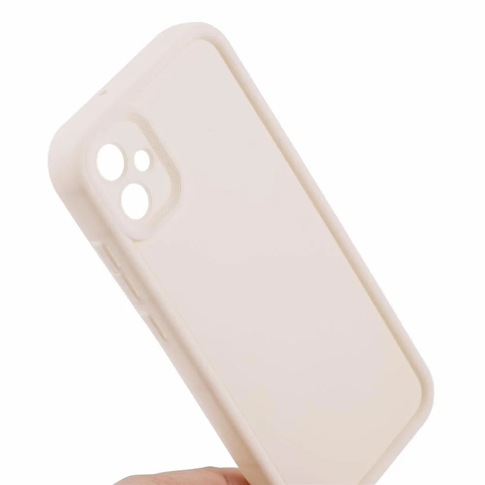 For Samsung Galaxy A04e 4G / M04 4G / F04 4G Case Soft TPU Matte Phone Back Cover - Beige - 6
