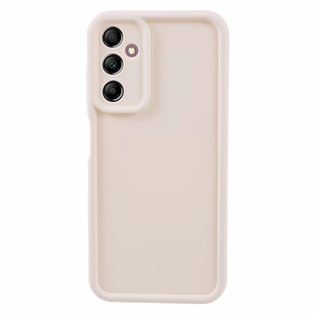For Samsung Galaxy A24 4G (162.1 x 77.6 x 8.3mm) Case Soft TPU Anti-drop Matte Phone Cover - Beige - 1