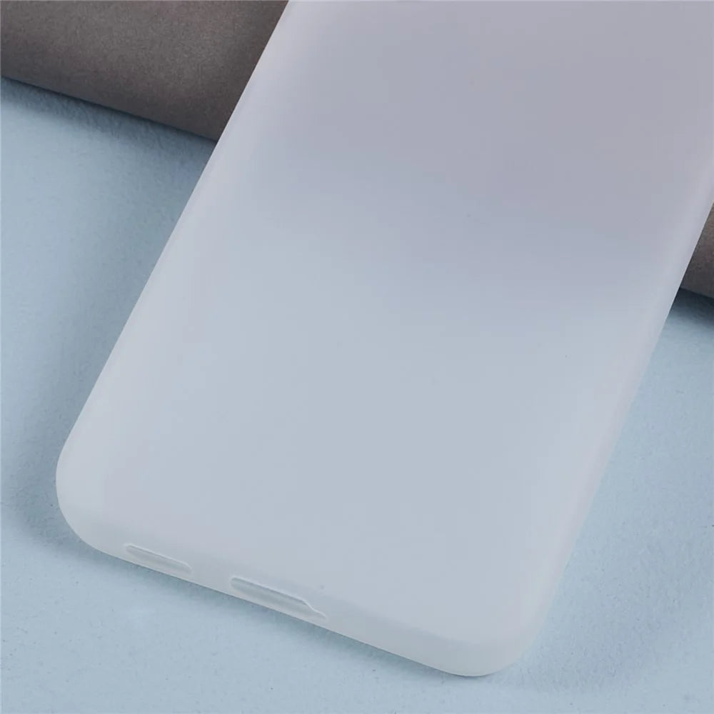 For Samsung Galaxy S22+ 5G TPU Case Matte Finish Phone Shell (Big Rear Lens Hole) - Clear White - 5