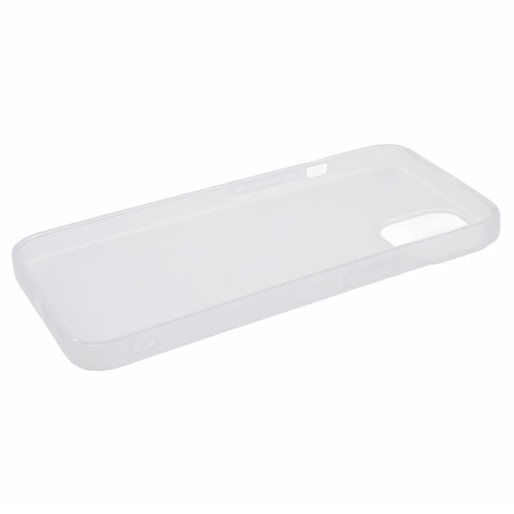 For iPhone 13 6.1 inch Case Anti-Drop TPU Phone Shell Transparent White Matte Phone Cover - 5