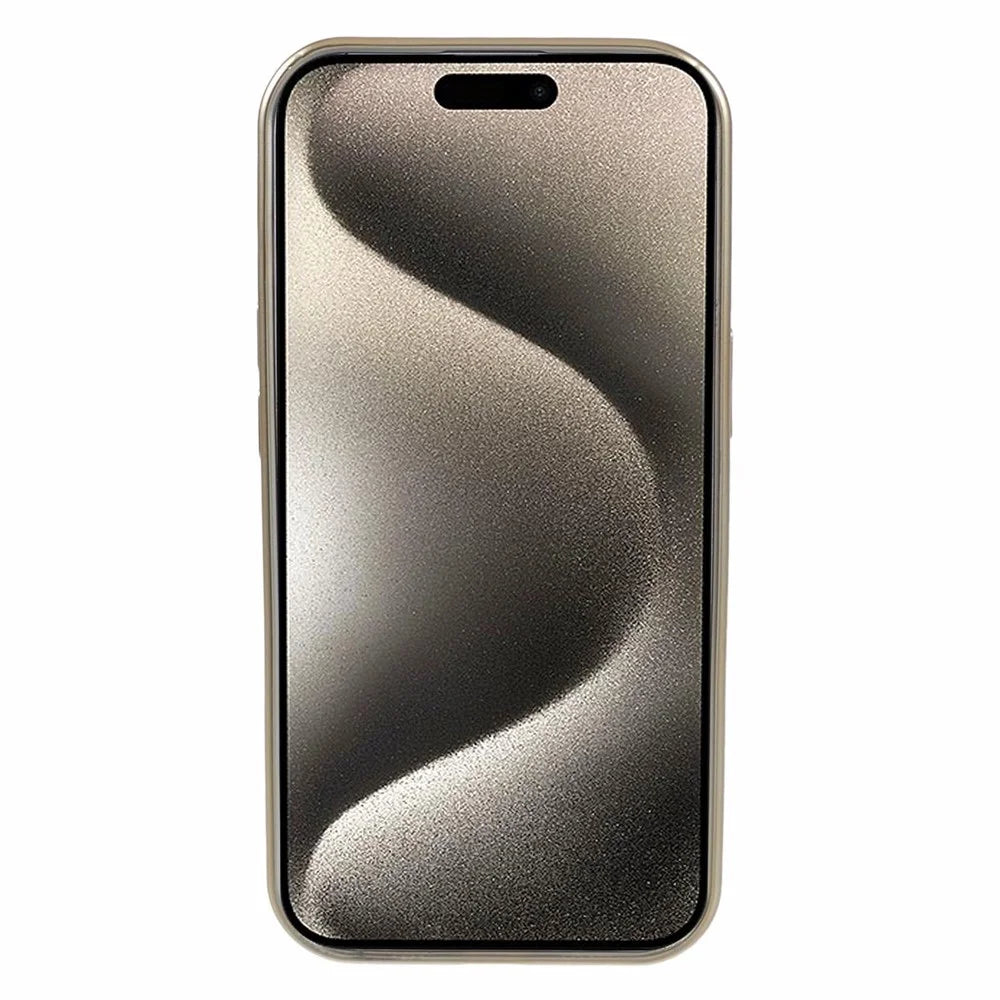 For iPhone 15 TPU Case Compatible with MagSafe CD Vein Matte Phone Cover - Yellow - 2