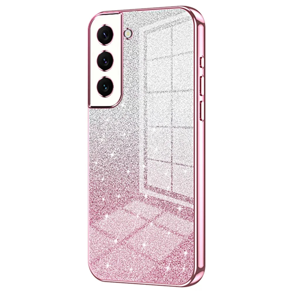For Samsung Galaxy S22 5G Case Soft TPU Precise Cutout Smart Phone Cover - Pink - 1
