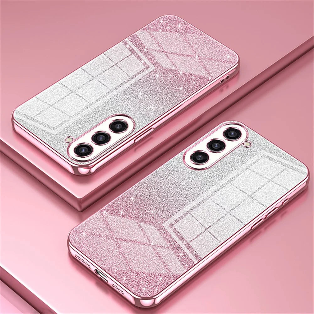 For Samsung Galaxy S23+ Case Electroplating Precise Cutout Phone Guard Cover - Pink - 2